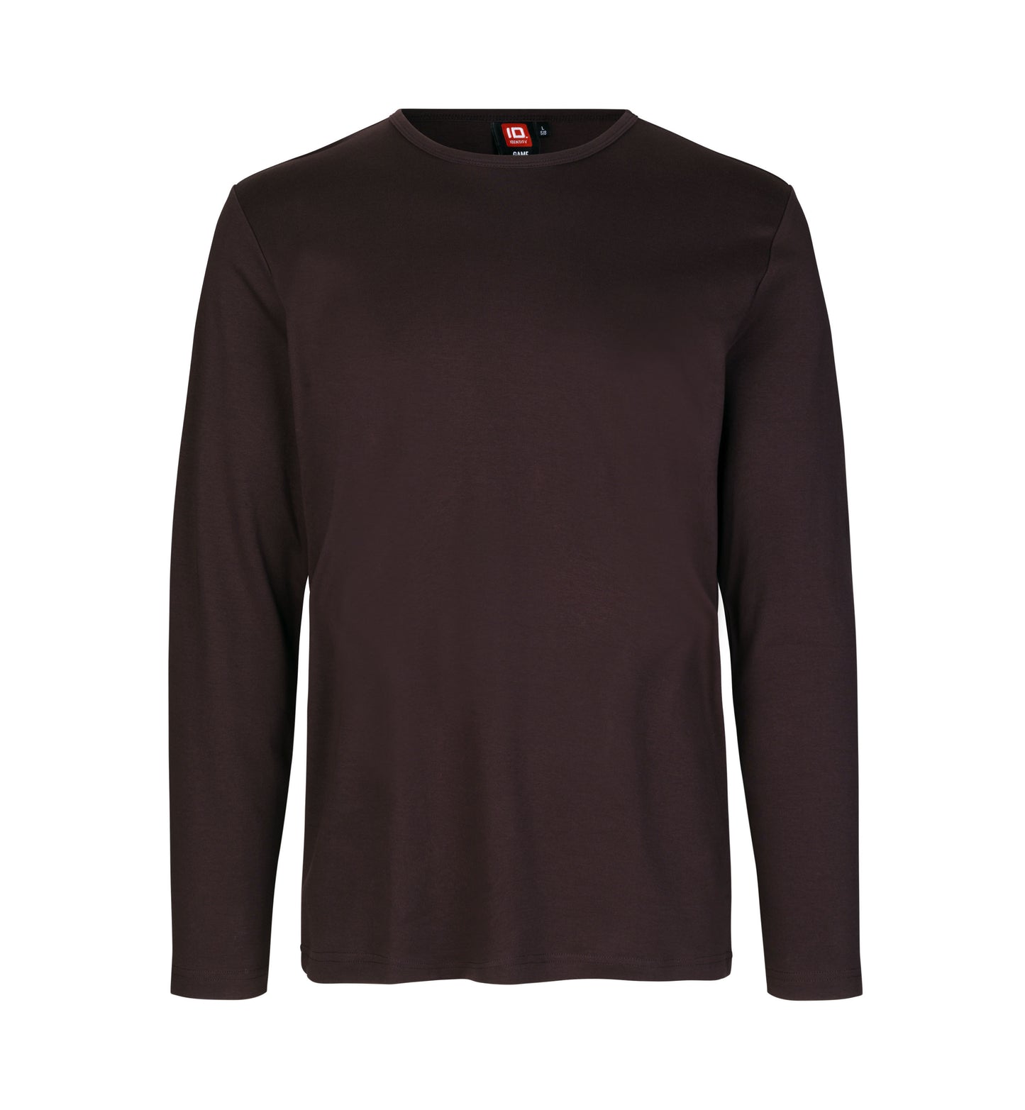 Interlock T-shirt | l/æ - Mørk bordeaux