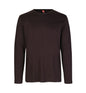 Interlock T-shirt | l/æ - Mørk bordeaux