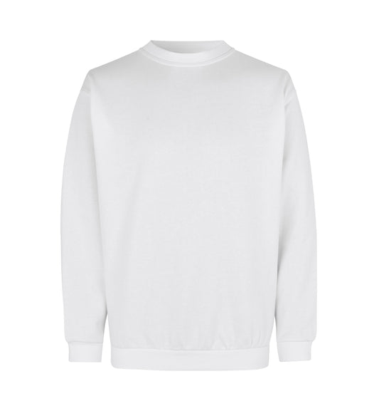 Sweatshirt | klassisk - Hvid