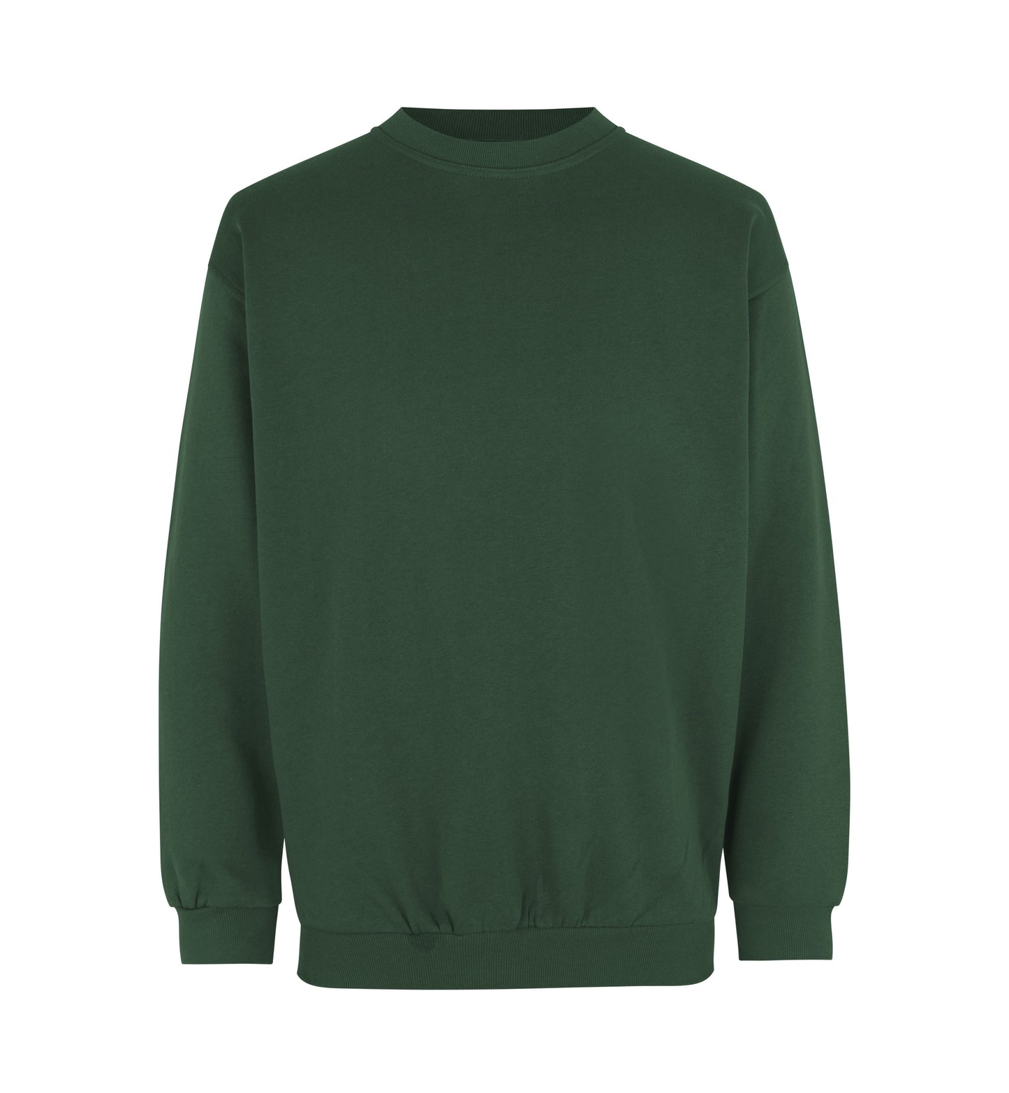 Sweatshirt | klassisk - Flaskegrøn