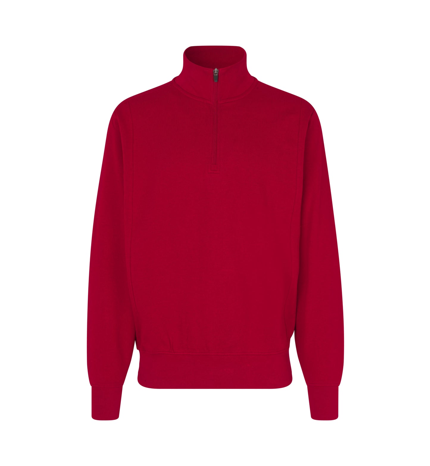 Sweatshirt | zip - Rød