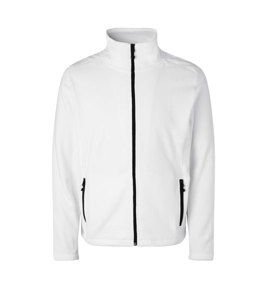 Cardigan | mikrofleece - Hvid