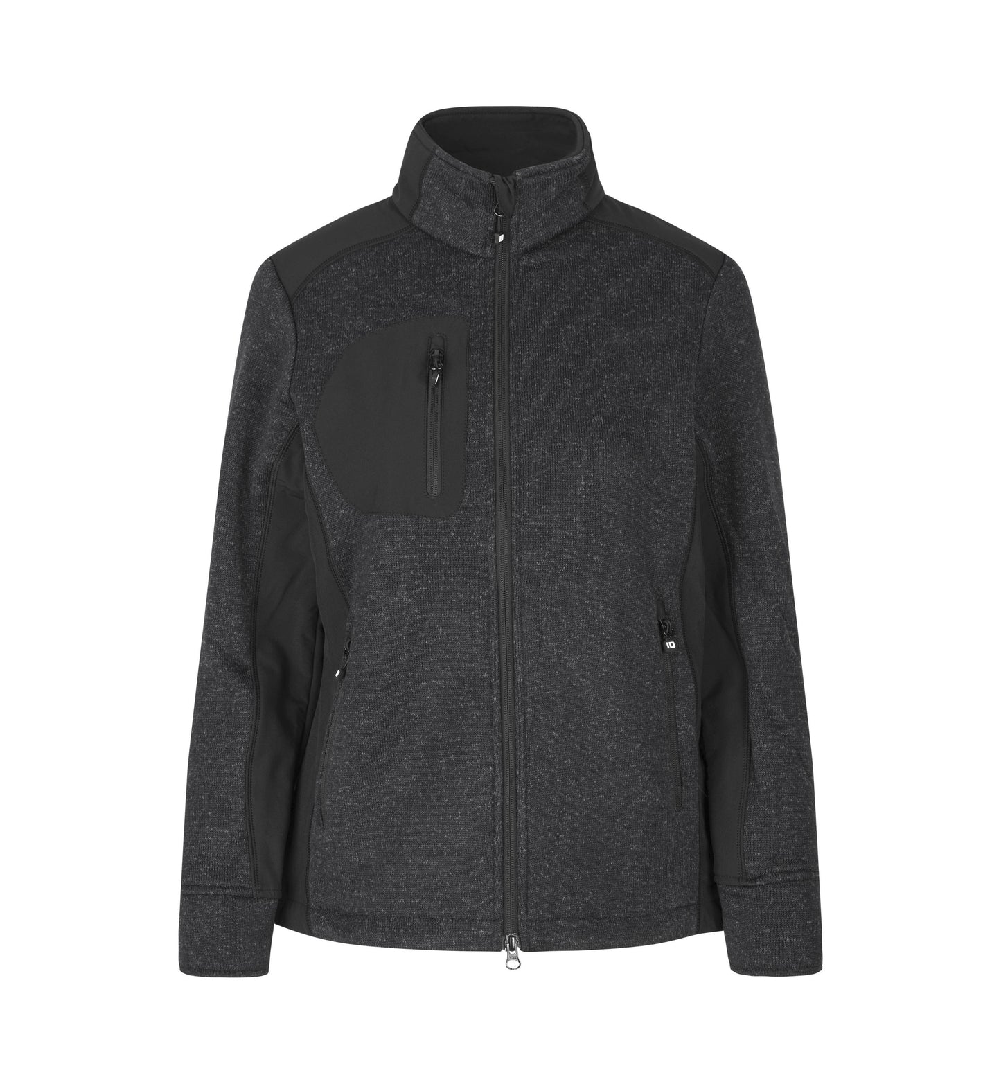 Cardigan | strikfleece | dame - Grafit melange